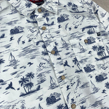 Charger l'image dans la galerie, chemise-a-fleurs-homme-blanche