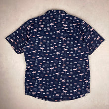 Charger l'image dans la galerie, chemise-a-fleurs-homme-bleue-marine