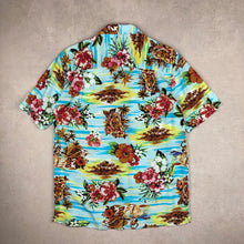 Charger l'image dans la galerie, chemise-a-fleurs-homme-turquoise