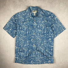 Charger l'image dans la galerie, chemise-aloha-a-fleurs-bleue-homme