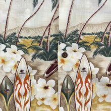 Charger l'image dans la galerie, chemise-aloha-made-in-hawaii-kys-motifs-fleurs-et-planches-de-surf