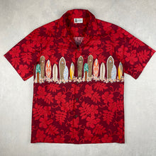 Charger l'image dans la galerie, chemise-aloha-made-in-hawaii-usa-rouge