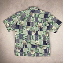 Charger l'image dans la galerie, chemise-aloha-vintage-made-in-hawaii-homme-verte
