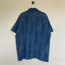Charger l'image dans la galerie, chemise-hawaienne-a-fleurs-bleue-homme-vintage