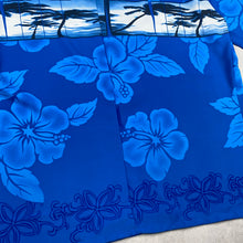 Charger l'image dans la galerie, chemise-hawaienne-a-fleurs-homme-bleue