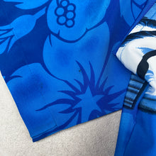 Charger l'image dans la galerie, chemise-hawaienne-a-fleurs-homme-bleue