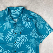 Charger l'image dans la galerie, chemise-hawaienne-a-fleurs-homme-bleue-turquoise