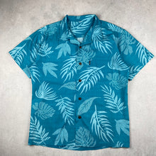 Charger l'image dans la galerie, chemise-hawaienne-a-fleurs-homme-bleue-turquoise