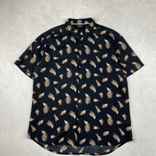 Charger l'image dans la galerie, chemise-hawaienne-a-fleurs-homme-noire