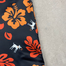 Charger l'image dans la galerie, chemise-hawaienne-a-fleurs-homme-noire-orange