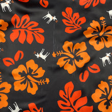 Charger l'image dans la galerie, chemise-hawaienne-a-fleurs-homme-noire-orange