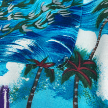 Charger l'image dans la galerie, chemise-hawaienne-a-fleurs-homme-turquoise
