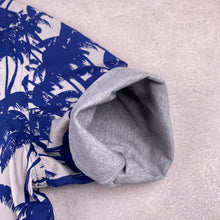 Charger l'image dans la galerie, chemise-hawaienne-a-fleurs-palmiers-bleus