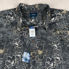 Charger l'image dans la galerie, chemise-hawaienne-grise-a-fleurs-grande-taille-homme