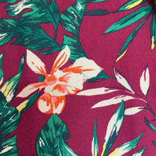 Charger l'image dans la galerie, chemise-hawaienne-homme-a-fleurs-bordeaux