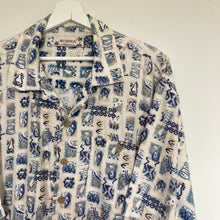 Charger l'image dans la galerie, chemise-hawaienne-homme-a-motifs-beige-vintage