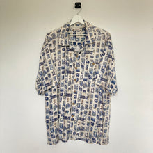 Charger l'image dans la galerie, chemise-hawaienne-homme-a-motifs-beige-vintage