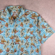 Charger l'image dans la galerie, chemise-hawaienne-homme-vintage-a-fleurs-bleue