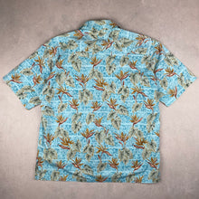 Charger l'image dans la galerie, chemise-hawaienne-homme-vintage-a-fleurs-bleue
