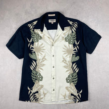 Charger l'image dans la galerie, chemise-hawaienne-homme-vintage-a-fleurs-noire