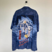 Charger l'image dans la galerie, chemise-hawaienne-homme-vintage-marque-big-dogs-bleue