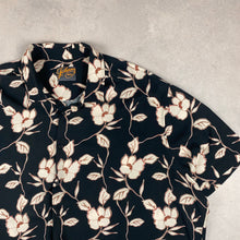 Charger l'image dans la galerie, chemise-hawaienne-noire-a-fleurs-grande-taille-homme