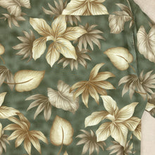Charger l'image dans la galerie, chemise-hawaienne-vintage-a-fleurs-kaki-homme