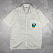 Charger l'image dans la galerie, chemise-hawaienne-vintage-blanche-homme