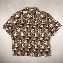 Charger l'image dans la galerie, chemise-vintage-a-fleurs-marron