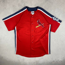 Charger l'image dans la galerie, maillot-baseball-majestic-cardinals-saint-louis-chemise-mlb-rouge