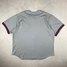 Charger l'image dans la galerie, maillot-baseball-majestic-vintage-chemise-mlb-gris-indians