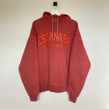 Charger l'image dans la galerie, sweat-a-capuche-vintage-champion-homme-oversize-rouge-unisexe
