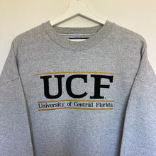 Charger l'image dans la galerie, sweat-vintage-gris-homme-university-usa-90s