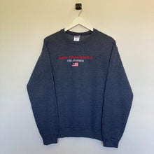 Charger l'image dans la galerie, sweat-vintage-homme-bleu-fonce-san-francisco-california