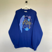 Charger l'image dans la galerie, sweat-vintage-homme-imprime-oversize-bleu