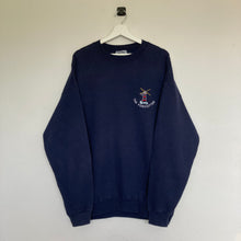 Charger l'image dans la galerie, sweat-vintage-homme-oversize-bleu-fonce