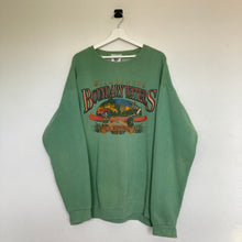 Charger l'image dans la galerie, sweat-vintage-homme-oversize-vert-a-imprime