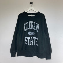 Charger l'image dans la galerie, sweat-vintage-university-homme-oversize-noir-unisexe-made-in-usa