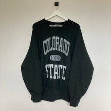 Charger l'image dans la galerie, sweat-vintage-university-homme-oversize-noir-unisexe-made-in-usa