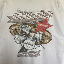 Charger l'image dans la galerie, t-shirt-homme-vintage-blanc-hard-rock-cafe-imprime-hollywood