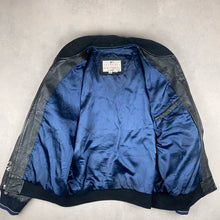 Charger l'image dans la galerie, veste-en-cuir-vintage-new-york-yankees-ny-blouson-teddy-mlb-baseball