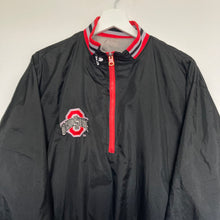 Charger l'image dans la galerie, veste-vintage-homme-reversible-noire-rouge-ohio-state-usa