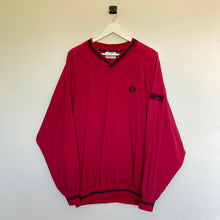 Charger l'image dans la galerie, veste-vintage-homme-rouge-framboise-sport-col-v