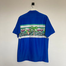 Charger l'image dans la galerie, chemise-aloha-vintage-homme-bleue
