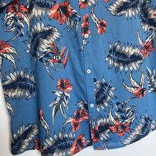 Charger l&#39;image dans la galerie,      chemise-hawaienne-a-fleurs-homme-bleue
