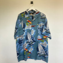Charger l'image dans la galerie, chemise-hawaienne-homme-bleue