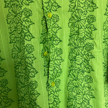 Charger l'image dans la galerie, chemise-hawaienne-homme-vintage-a-fleurs-verte