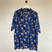 Charger l'image dans la galerie, chemise-hawaienne-homme-vintage-bleue