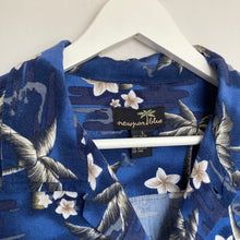 Charger l'image dans la galerie, chemise-hawaienne-homme-vintage-bleue