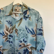Charger l'image dans la galerie, chemise-hawaienne-homme-vintage-bleue
